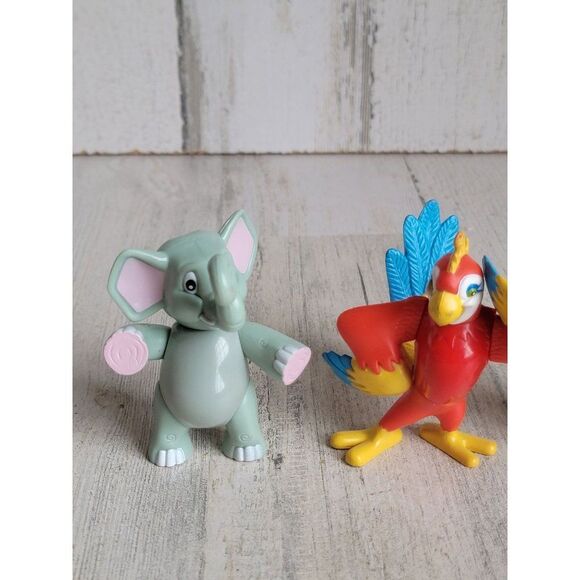 Rainforest Cafe animal elephant parrot bird toy set figure - Picture 2 of 7
